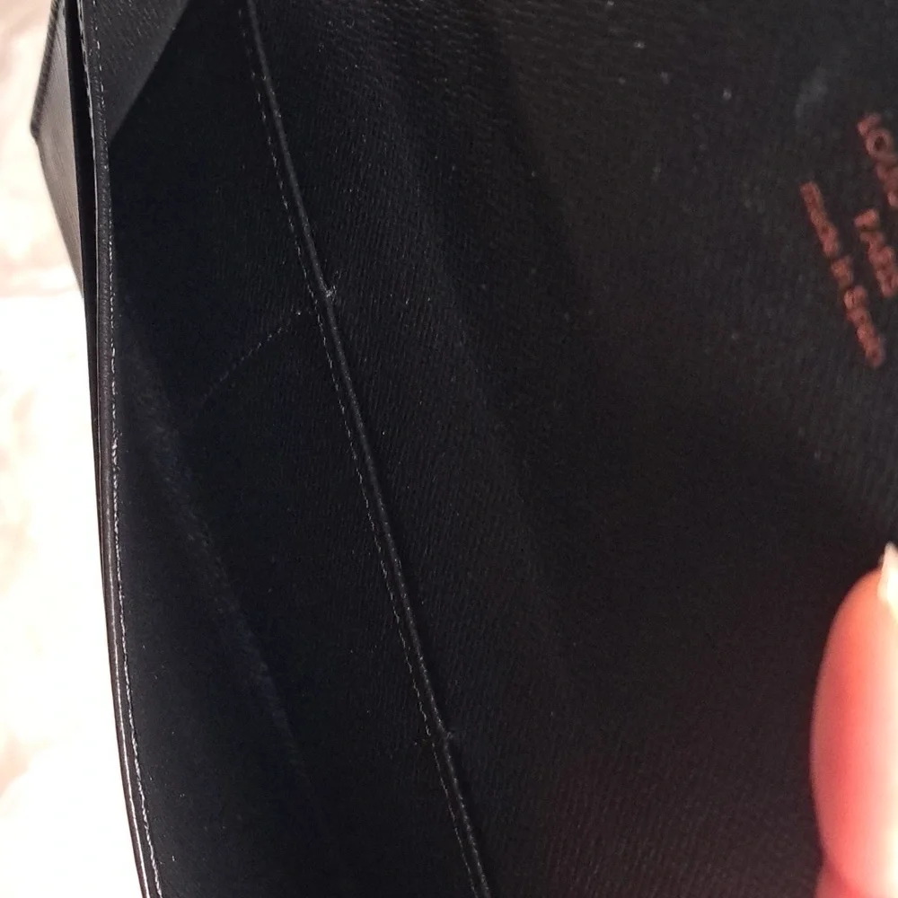 Louis Vuitton New Black Porte Tresor Flap Wallet